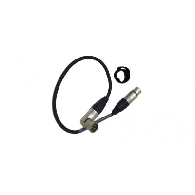 CABLE XLR 40CM XLR MALE COUDE VERS FEMELLE DROIT VIDEOPLUS