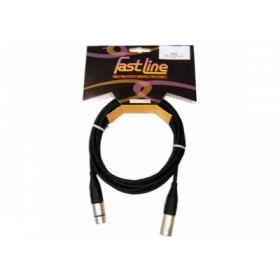 cable xlrm-xlrf 3m fast line