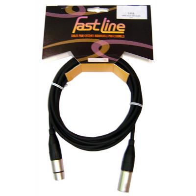 cable xlrm-xlrf 3m fast line