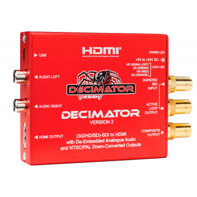 Decimator 2 Convertisseur 3G/HD/SD-SDI vers HDMI - Video Plus