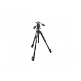 KIT TREPIEDS ALU AVEC ROTULE 3D 3 SECTIONS MANFROTTO