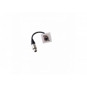 PLASTRON AUDIO SYMETRIQUE AVEC EMBASE XLR 3B FEM/MALE