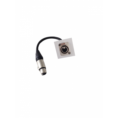 PLASTRON AUDIO SYMETRIQUE AVEC EMBASE XLR 3B FEM/MALE