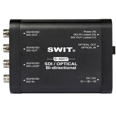 SWIT S-4607 Heavy Duty Bi-directional 3G-SDI / Optical converter