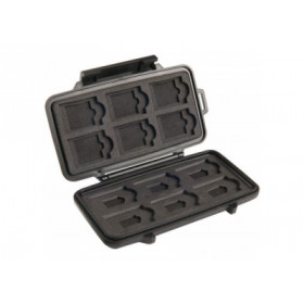 Pelicase pour 12 Cartes SDXC / SDHX / 6 Micro SD / 6 Mini SD