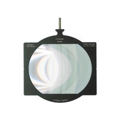 Lindsey 4"x5.65" +3 Diopter Brilliant Tray Mount Studio Close-Up