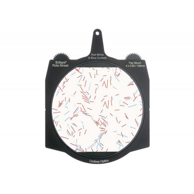 Lindsey Brilliant 4x5.65" Rota-Streak RED WHITE & BLUE Confetti