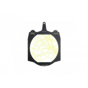 Lindsey Brilliant 6.6x6.6" Rota-Streak YELLOW Swirl