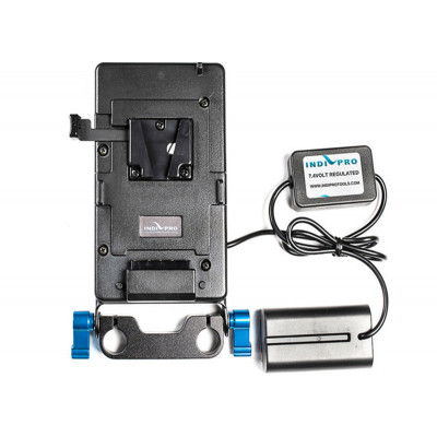 IndiPro V-Mount Battery Adapter Plate with Sony L-Series Type Dummy