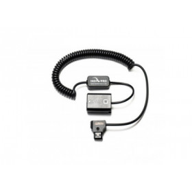 IndiPro Coiled D-Tap to Sony NP-FW50 type Dummy Battery