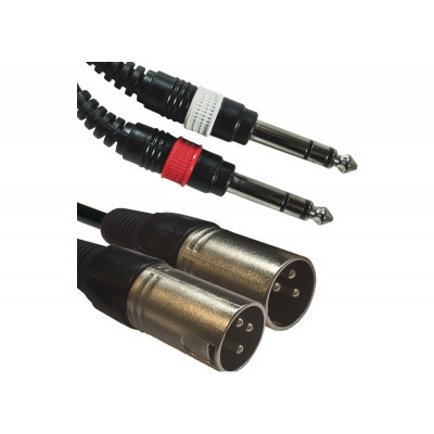 American DJ AC-2J6S-2XM/3 2x jack Stereo 6,3/2x XLR