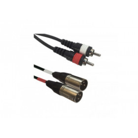 American DJ AC-2XM-2RM/3 2x XLR male to 2x RCA cinch