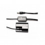 IndiPro 2.5mm Male Power Cable to Canon LP-E6 Type Dummy Battery
