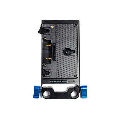 IndiPro Gold Mount Battery Adapter Plate with D-Tap Output and 15mm