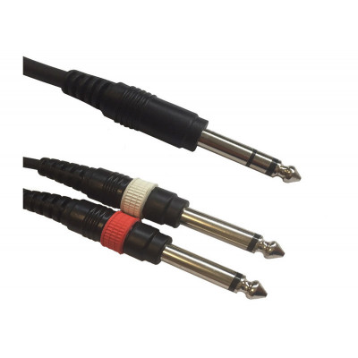 American DJ AC-J6S-2J6M/3 Jack 6,3mm stereo/2x Jack