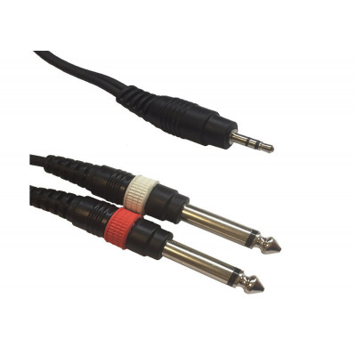 American DJ AC-J3S-2J6M/1,5 Jack 3,5 Stereo/2x 6,3 J
