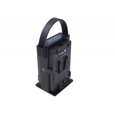 Hawk-Woods - V-Lok Dual Docking Adaptor -  XLR3 (24v) - XLR4 (Nom)