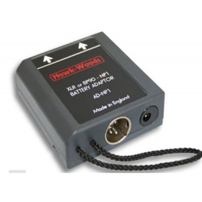 Hawk-Woods - Dummy NP1 battery with integral XLR 4-pin male