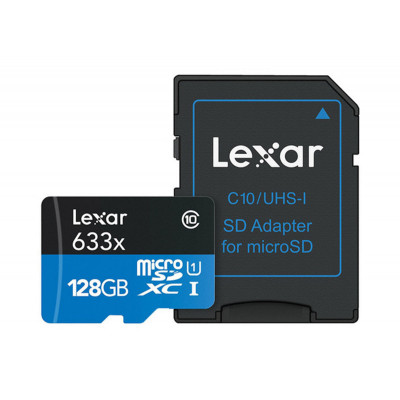 Lexar Micro SDHC 128GB 633x UHS-I (U1) Class 10