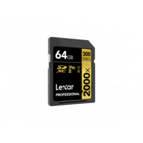 Lexar SDXC 64GB 2000x Professional UHS-II (U3) Class 10