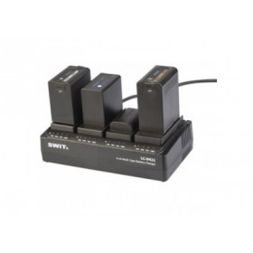 SWIT LC-D421D KIT 4-CH DV charger with 4x VBD/VBR/CGA style plates