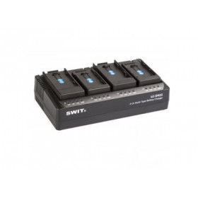 SWIT LC-D421E KIT 4-CH DV charger with 4x Cannon LP-E style plates