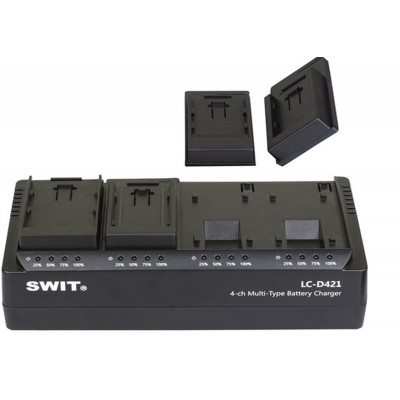 SWIT LC-D421F KIT |4-CH DV charger with 4x Sony NP-F style plates