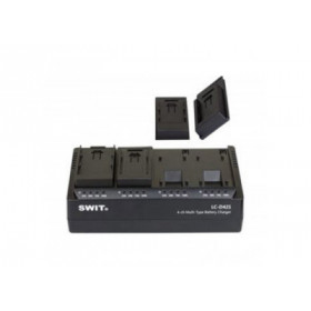 SWIT LC-D421V KIT 4-CH DV charger with 4x JVC BN-VF style plates