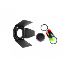 Godox BD-08 Coupe flux & filtres colores & grille nid d'abeille