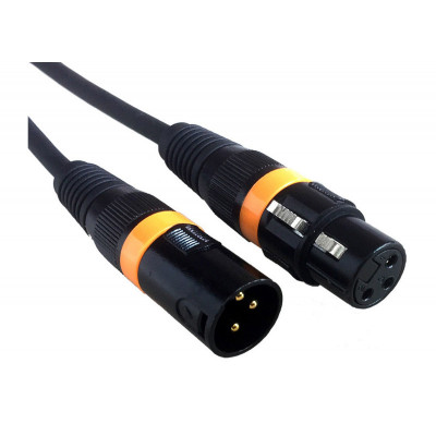 American DJ AC-DMX3/1,5 3 p. XLRm/3 p. XLRf 1,5m DMX