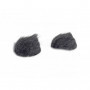 Rycote 065521 Overcover Sachet de 30 Adeshifs + 6 Fourrures Gris