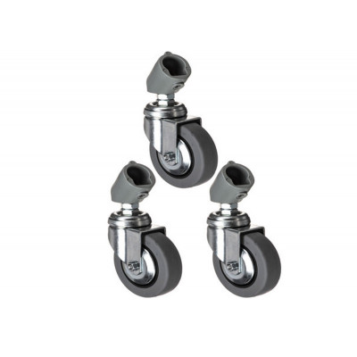 Manfrotto 109 JEU DE 3 ROULETTES  80MM SANS FREINS ADAPT. PIED 22mm