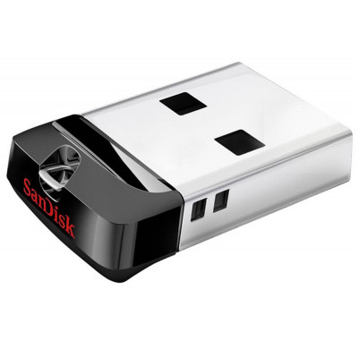 Sandisk Cle USB 2.0 "Cruzer Fit", 64GB, Noir