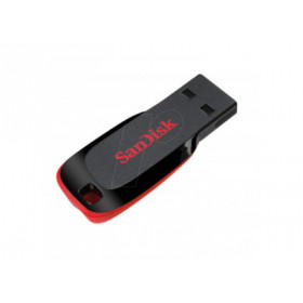 Sandisk Cle USB 2.0 "Cruzer Blade", 64GB, Noir/Rouge