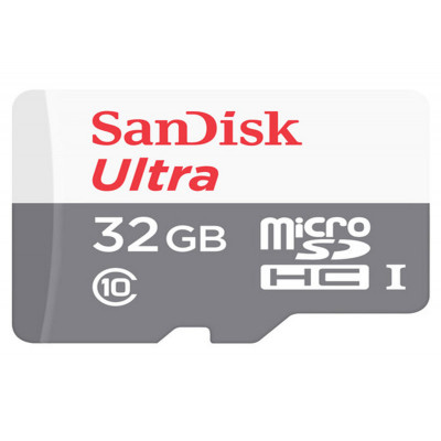 Sandisk Carte M.SDHC Ultra 32GB (UHS-1/Cl.10/100MB/s) +Adaptateur