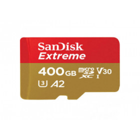 Sandisk Carte M.SDXC Extreme "Mobile", 400GB +Ad, A2, V30, U3, UHS-I
