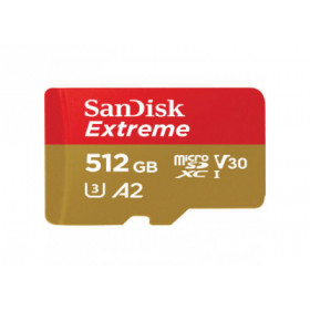 Sandisk Carte M.SDXC Extreme "Mobile", 512GB +Ad, A2, V30, U3, UHS-I