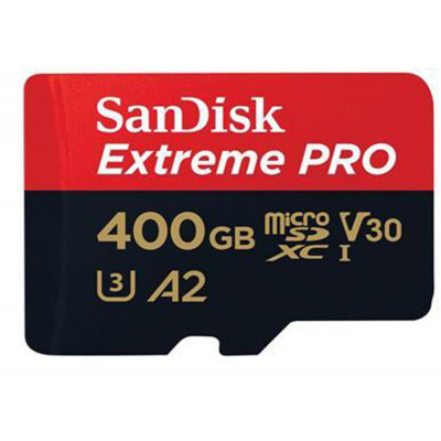 Sandisk Carte M.SDXC "Extreme Pro", 400GB +Ad, A2, V30, U3, UHS-I