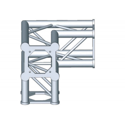 ASD Angle alu 290 carre 3 departs 90degres pied