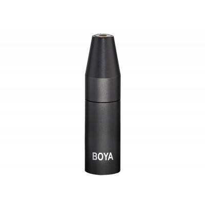 Boya 35C-XLR  Adaptateur 3.5mm mini jack F vers XLR M corps aluminium