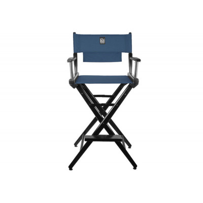 Porta Brace LC-30BS Location Chair, Black Finish, Signature Blue Seat