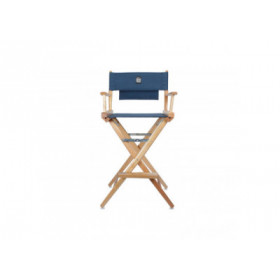 Porta Brace LC-30NS Location Chair, Natural Finish, Signature Blue Seat