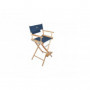 Porta Brace LC-30NS Location Chair, Natural Finish, Signature Blue Seat