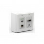 Kramer OWB-2G/D Boitier en saillie & cadre pour 4 modules Blanc