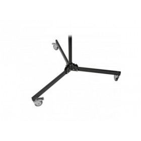 Manfrotto 231B Pied lumiere, roues avec frein, base amovible, noir