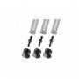 Gitzo GSF38S Lot de 3 pieds caoutchouc/pointes courtes 38 mm