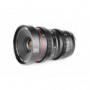 Distance focale	25 mm Monture de lentilles	Sony E Arrêt en T maximum	T2.2 Arrêt en T minimum	T22 Angle de vue diagonal	APS-C (1,