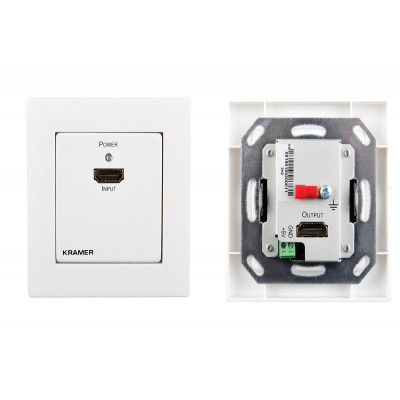 Kramer WP-3H2/EU-80/86(W) Platine murale active HDMI extendeur 4K