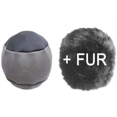 Cinela LEONARD windscreen 22.1mm WITH fur (New KM A/D)