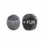 Cinela LEONARD windscreen 22.1mm WITH fur (New KM A/D)